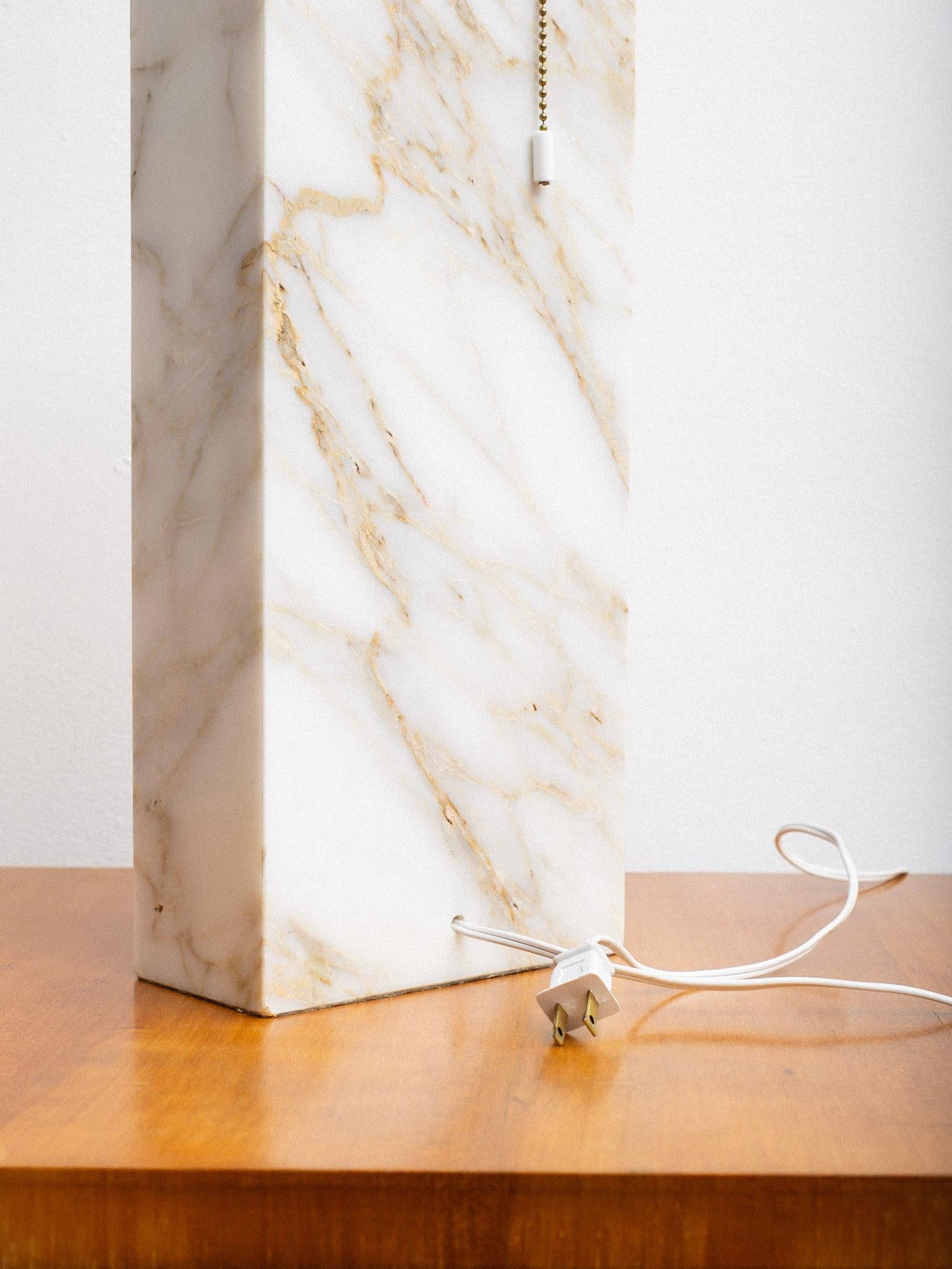 Mid Century Solid Marble Table Lamp For Sale 5