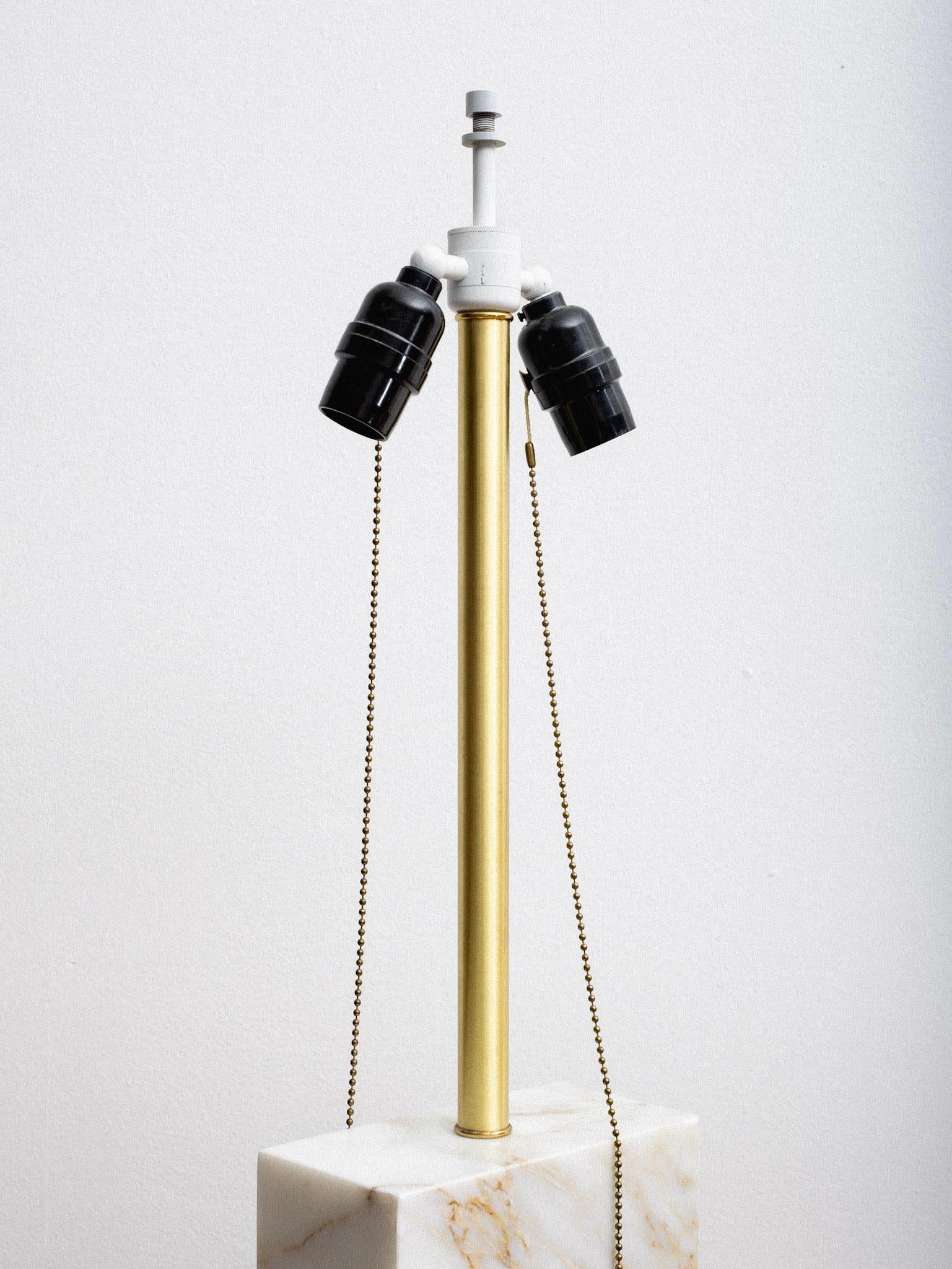 Mid Century Solid Marble Table Lamp For Sale 6