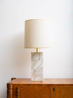 Mid Century Solid Marble Table Lamp
