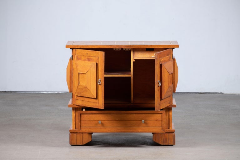 MidCentury Solid Oak France, 1950s For Sale at 1stDibs
