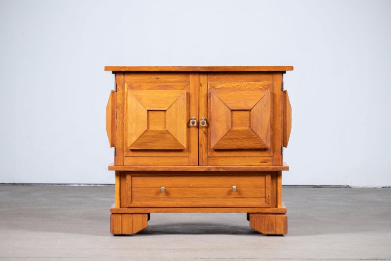 MidCentury Solid Oak France, 1950s For Sale at 1stDibs