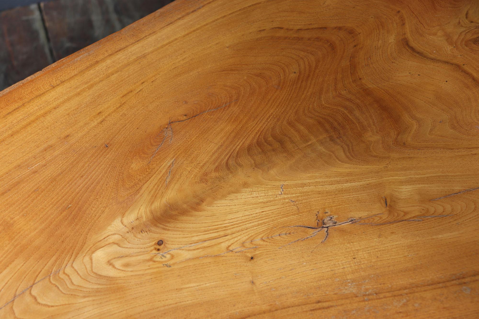 Mid-Century Solid Sycamore Live Edge Coffee Table For Sale 6