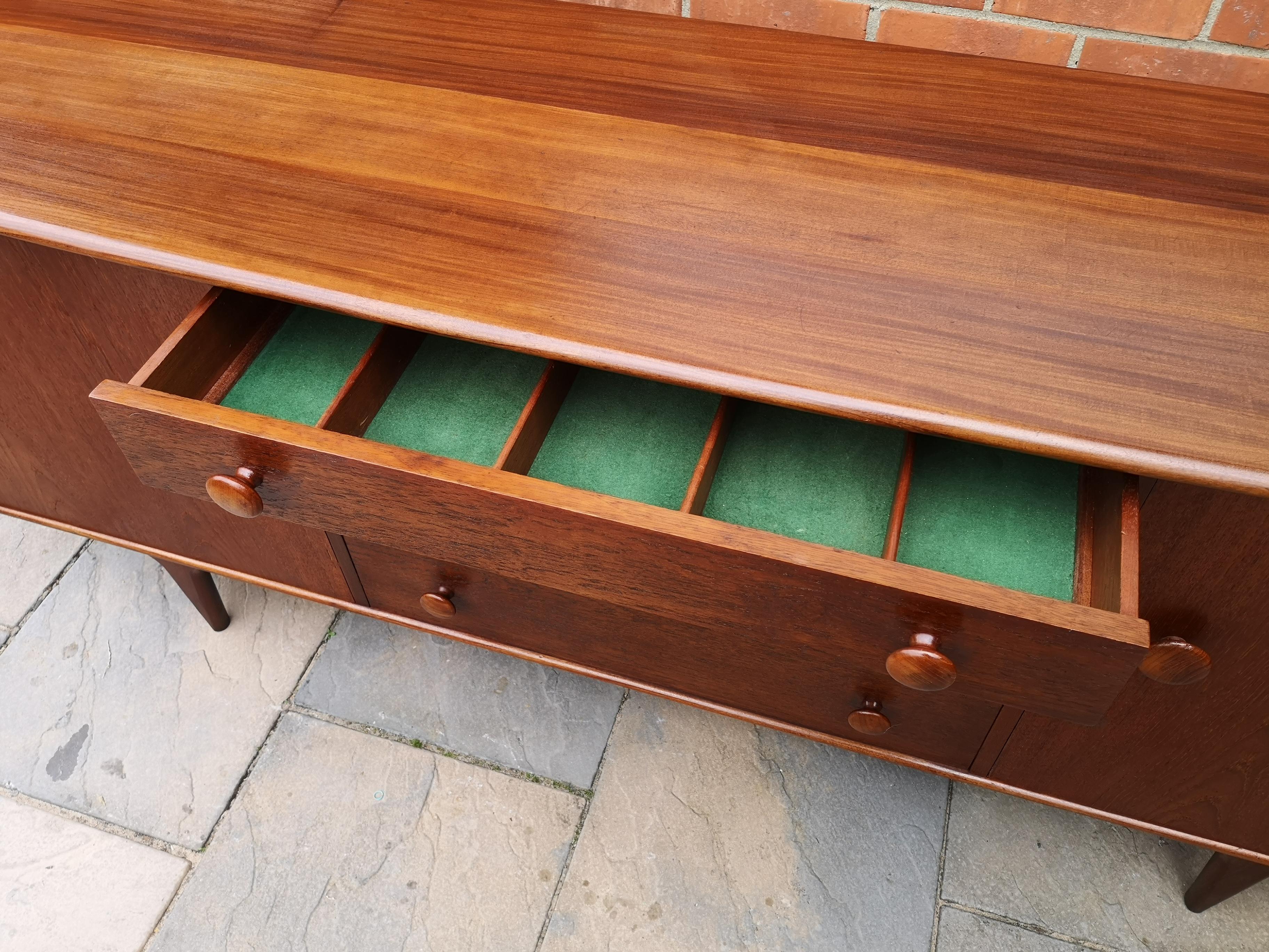 Mid-Century Modern Midcentury Solid Teak and Afromosia Sideboard by John Herbert for A Younger Ltd For Sale