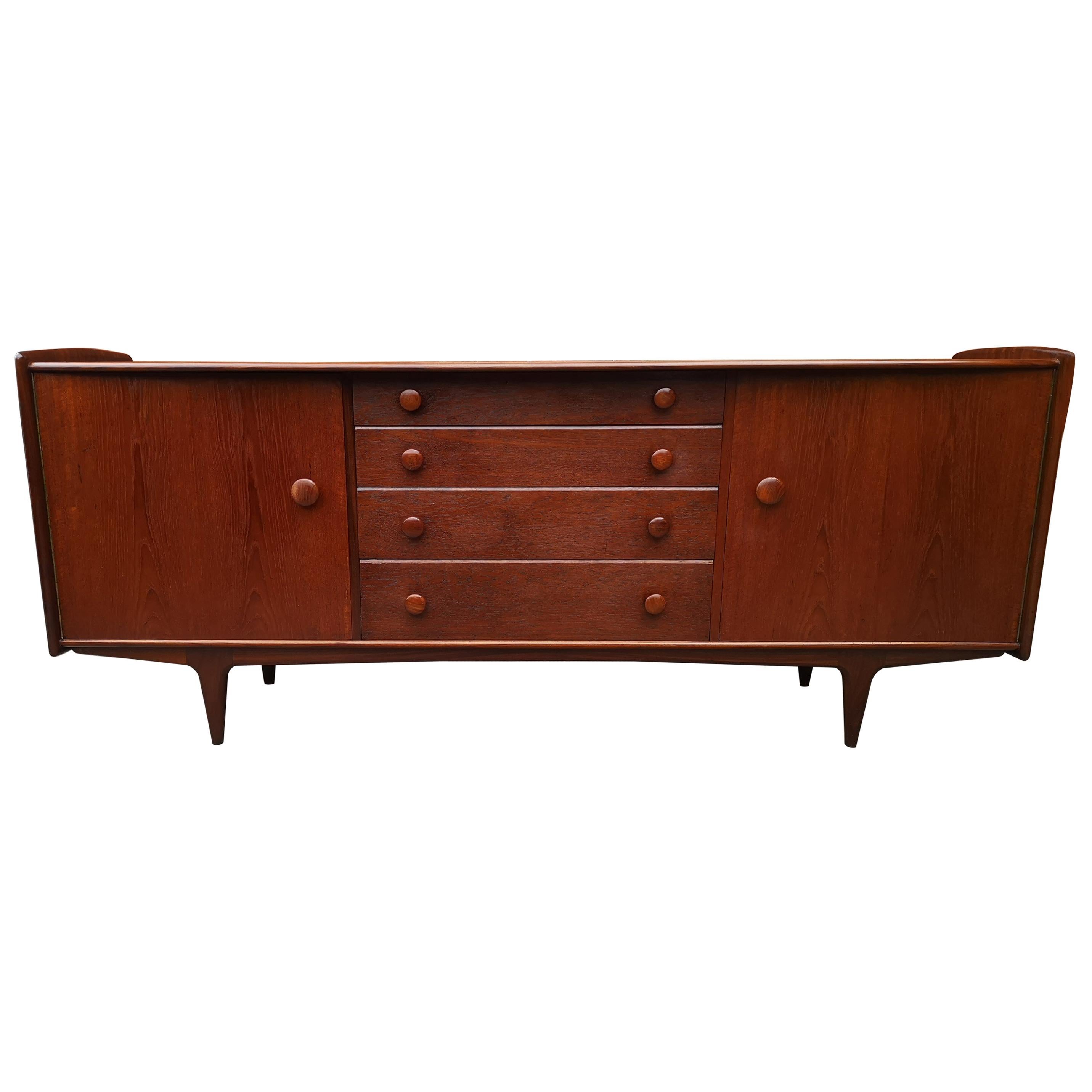 Midcentury Solid Teak and Afromosia Sideboard by John Herbert for A Younger Ltd For Sale