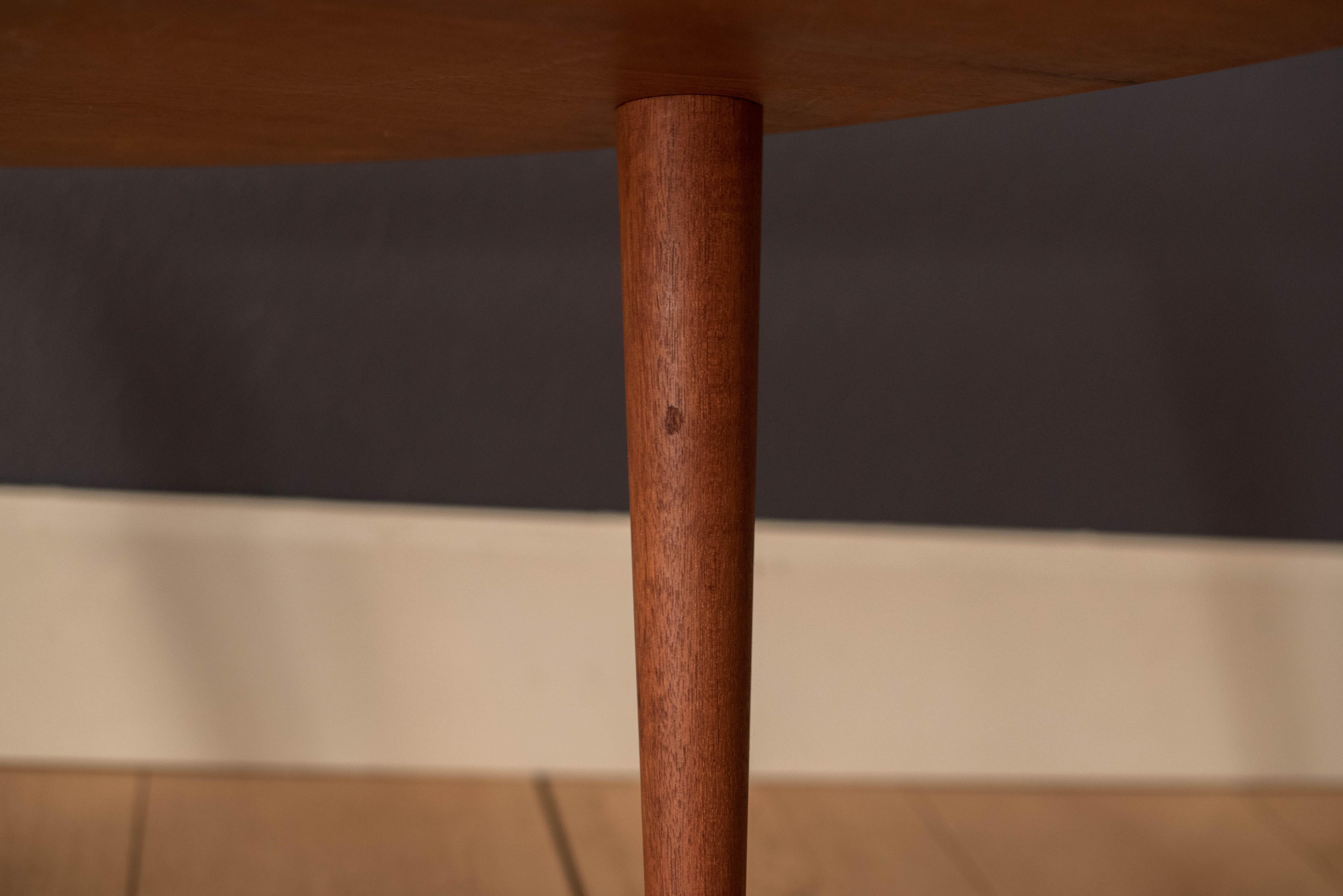 Mid Century Solid Teak Coffee Table by Peter Hvidt & Orla Molgaard Nielsen 10