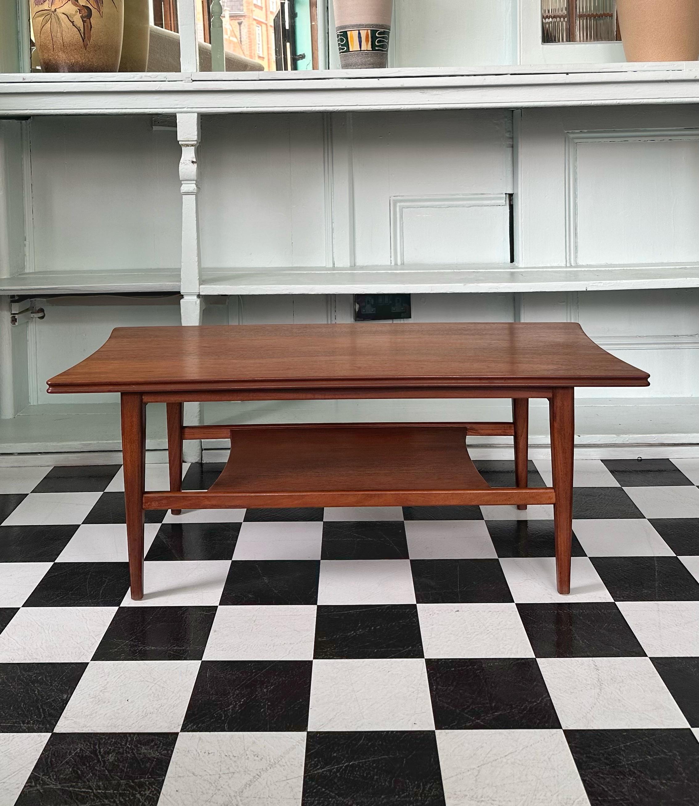 Mid-Century Solid Teak Coffee Table by Richard Hornby For Fyne Ladye 2