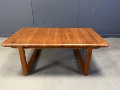Mid century solid teak scandinavian coffee table, 1970s