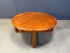 Mid century solid teak scandinavian coffee table, 1970s