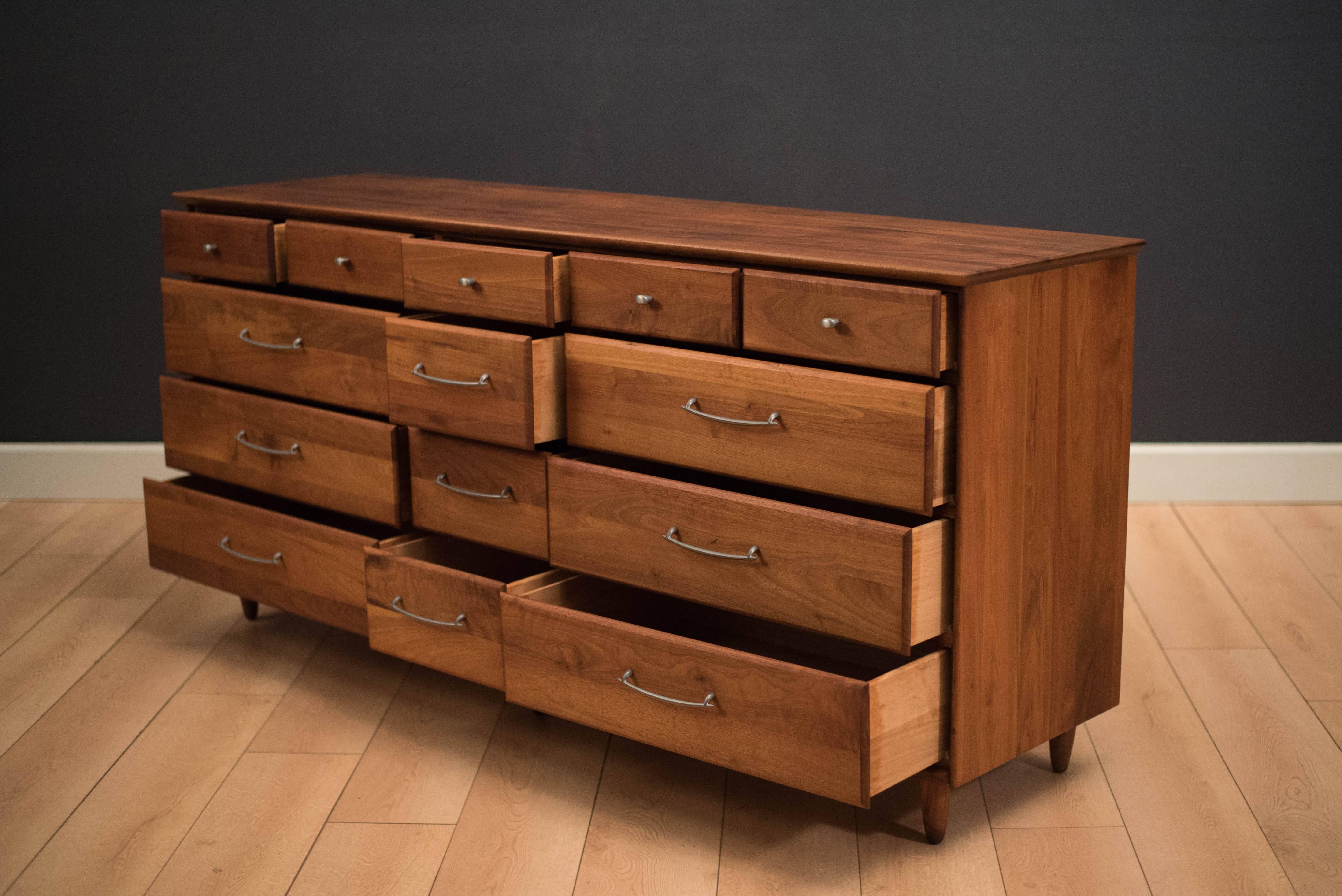 solid walnut dresser