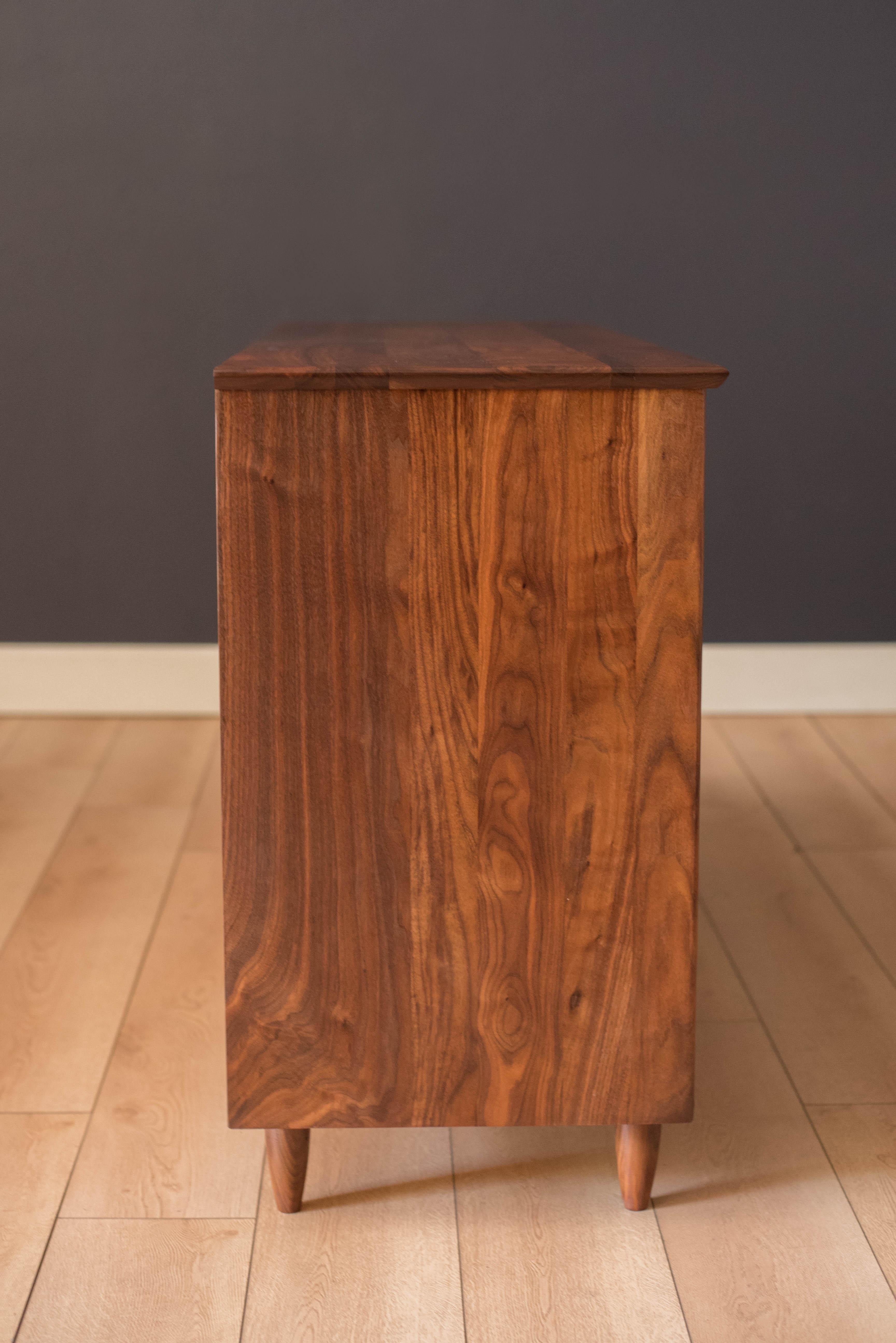 Mid-Century Modern Mid Century Solid Walnut Dresser by ACE-HI