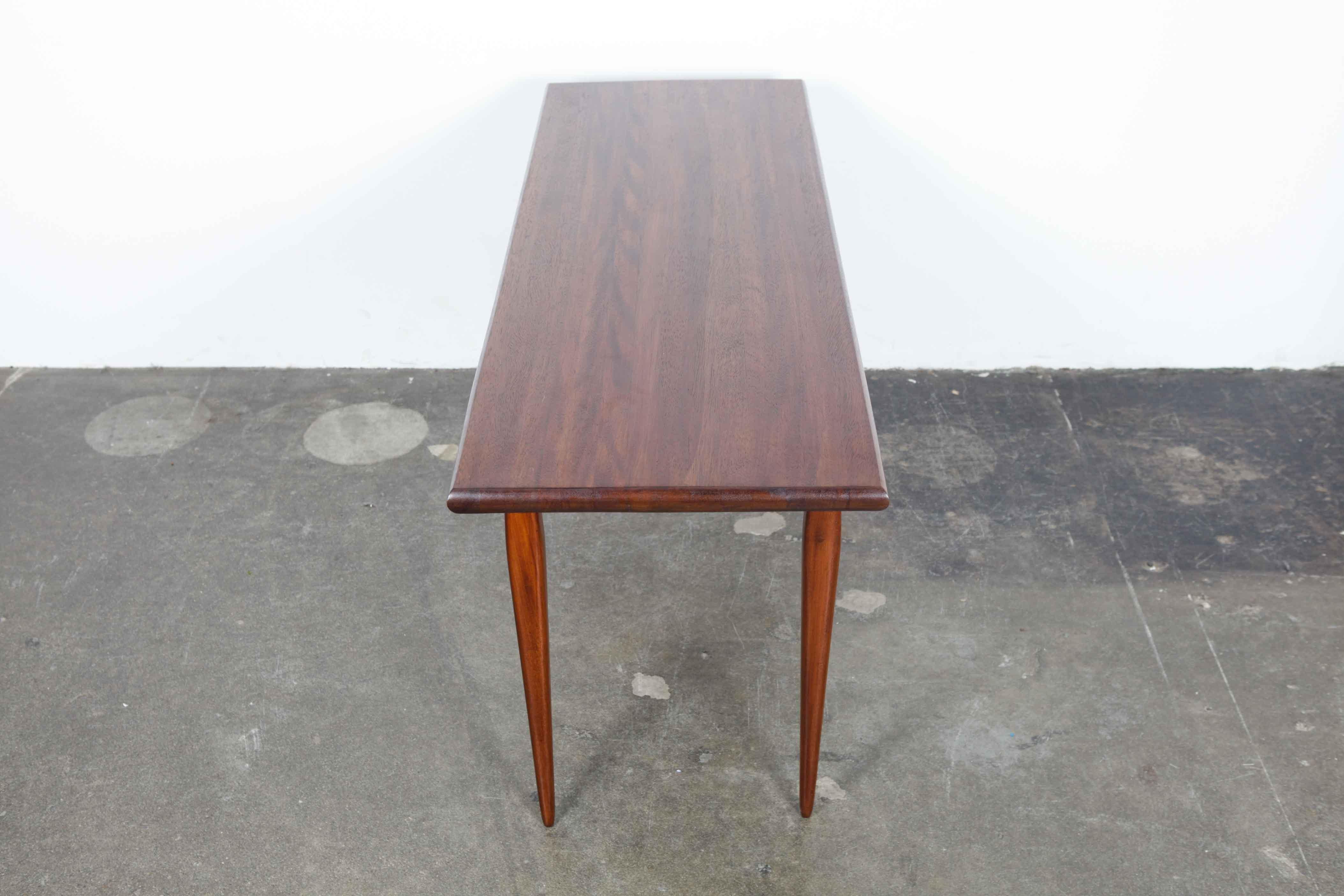 Mid-Century Modern  1960s Brazilian Solid Wood Console Table