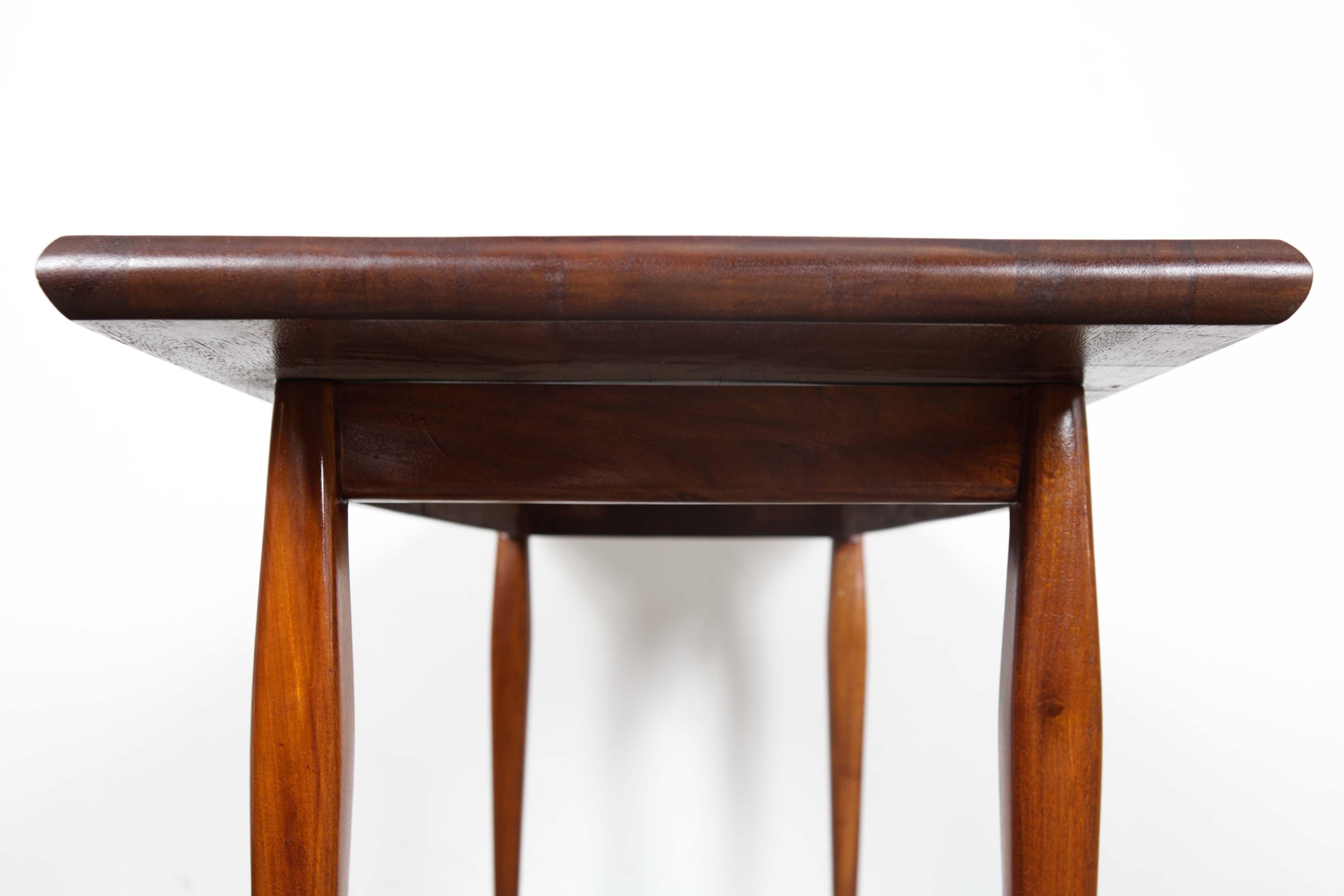  1960s Brazilian Solid Wood Console Table 2