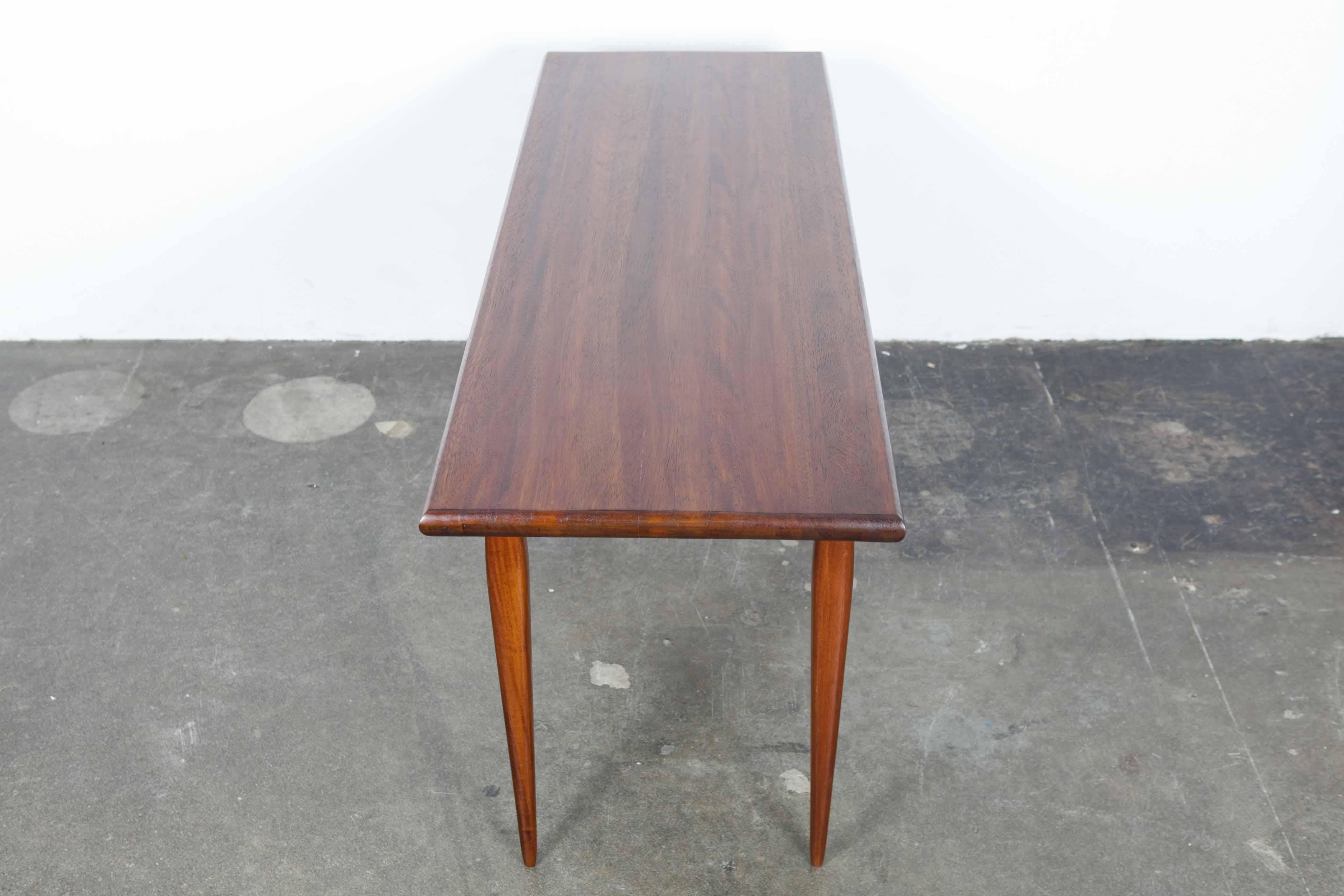 1960s Brazilian Solid Wood Console Table 3