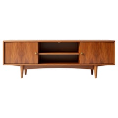 Mid Century Solid Wood Credenza/ Media Console by Artisanal