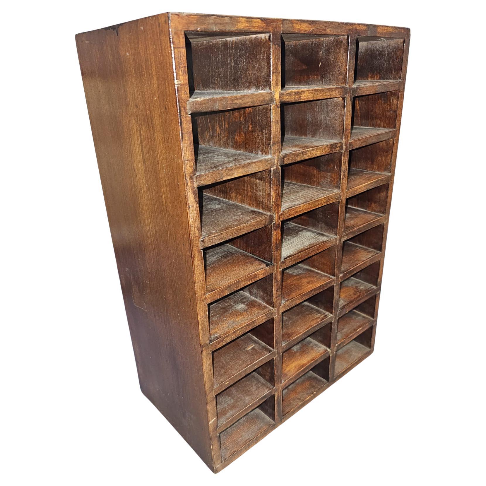 A Mid-Century Media and The Like Double Sided Storage Shelf in sturdy condition. 