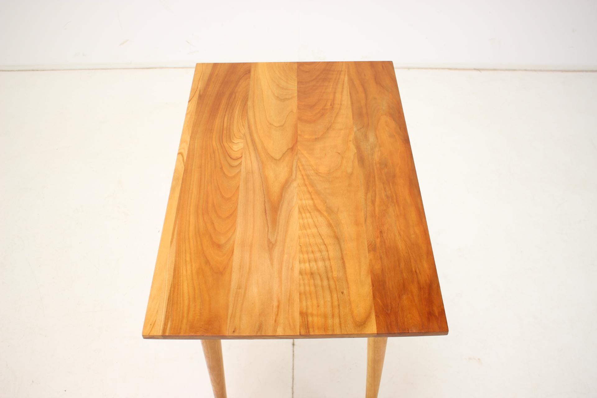 Czech Mid-Century Solid Wood Table/ ULUV, 1960's For Sale