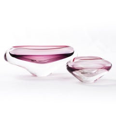 Midcentury Sommerso Glass Bowl