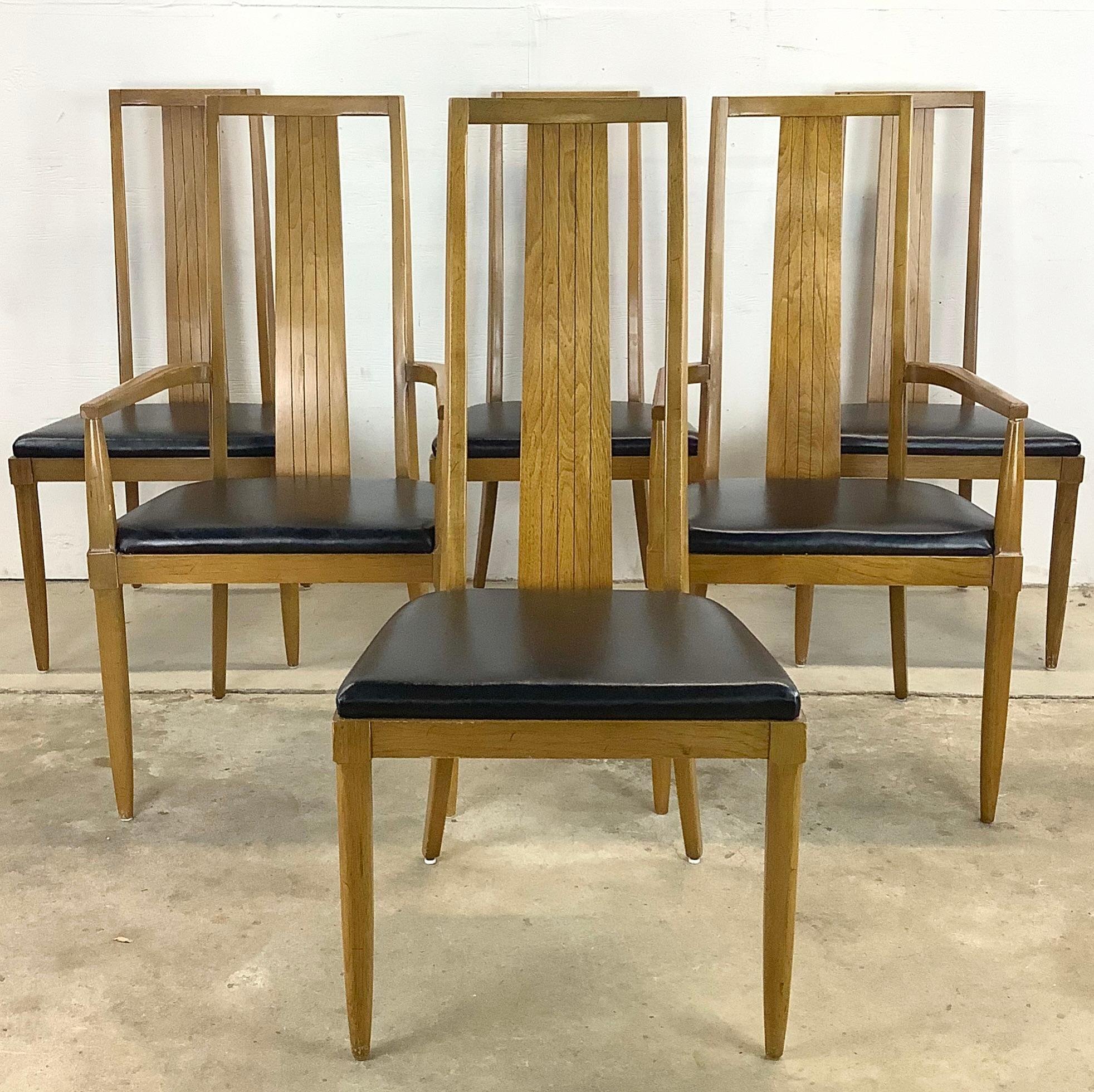 Esszimmerstühle „Sophisticate“ aus der Mitte des Jahrhunderts von Tomlinson – Sechser-Set (amerikanisch) im Angebot