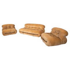 Ensemble de sièges Soriana du milieu du siècle par Tobia & Afra Scarpa pour Cassina, 1970