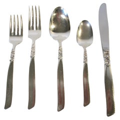 Retro Mid-Century South Seas Silverplate Flatware Set for Community / Onedia  