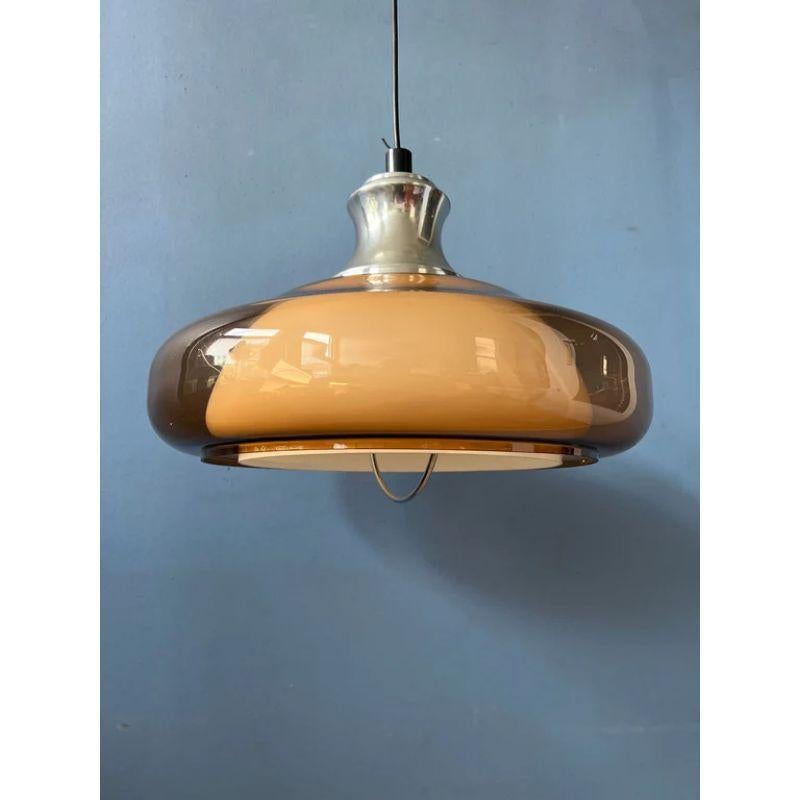 Dutch Mid-Century Space Age Acrylic Pendant Light by Herda