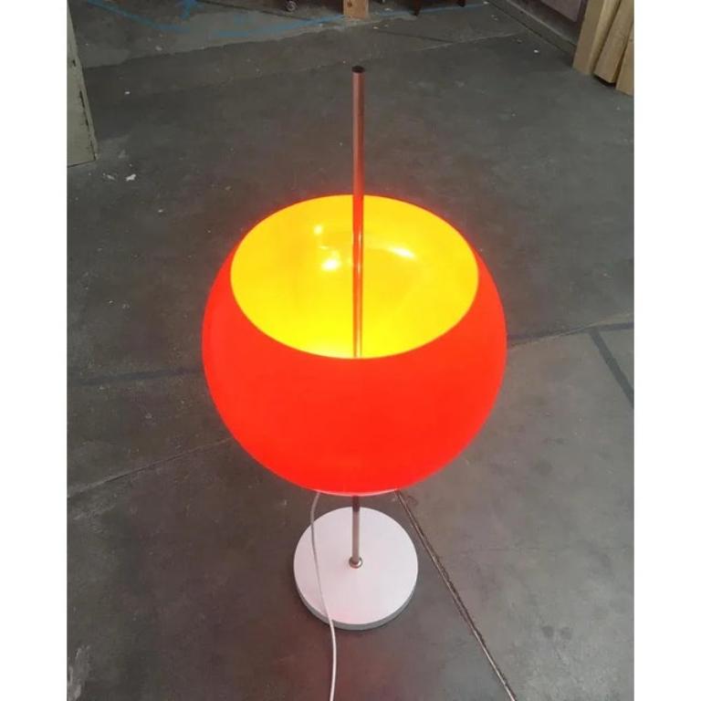 Mid-Century moderno Lampada da terra a sfera di metà secolo, A Space Ball, anni '60 in vendita