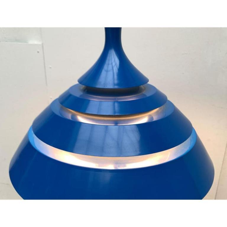 Lámpara Colgante Lamellar Azul de la Era Espacial de Mediados de Siglo de Hans-Agne Jakobsson, Años 60 en venta 3