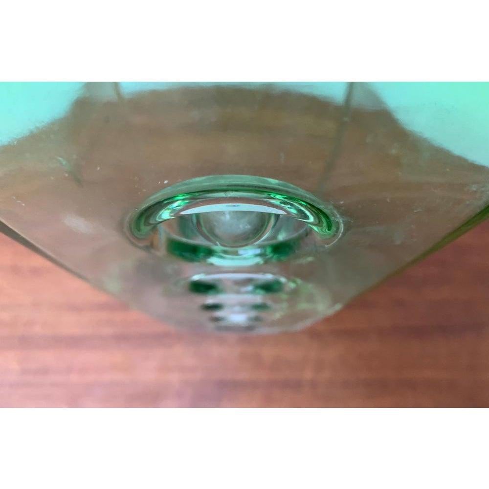 Mid-Century Space Age Brutalist Glass Block Vase, 1960s, in Very Good conditions. Designed 1960 to 1969.

Additional information:
Material: Glass
Color: Green
Styles: Brutalist, Mid-Century Modern
Item Type: Vintage, Antique or Pre-owned
Diamension: