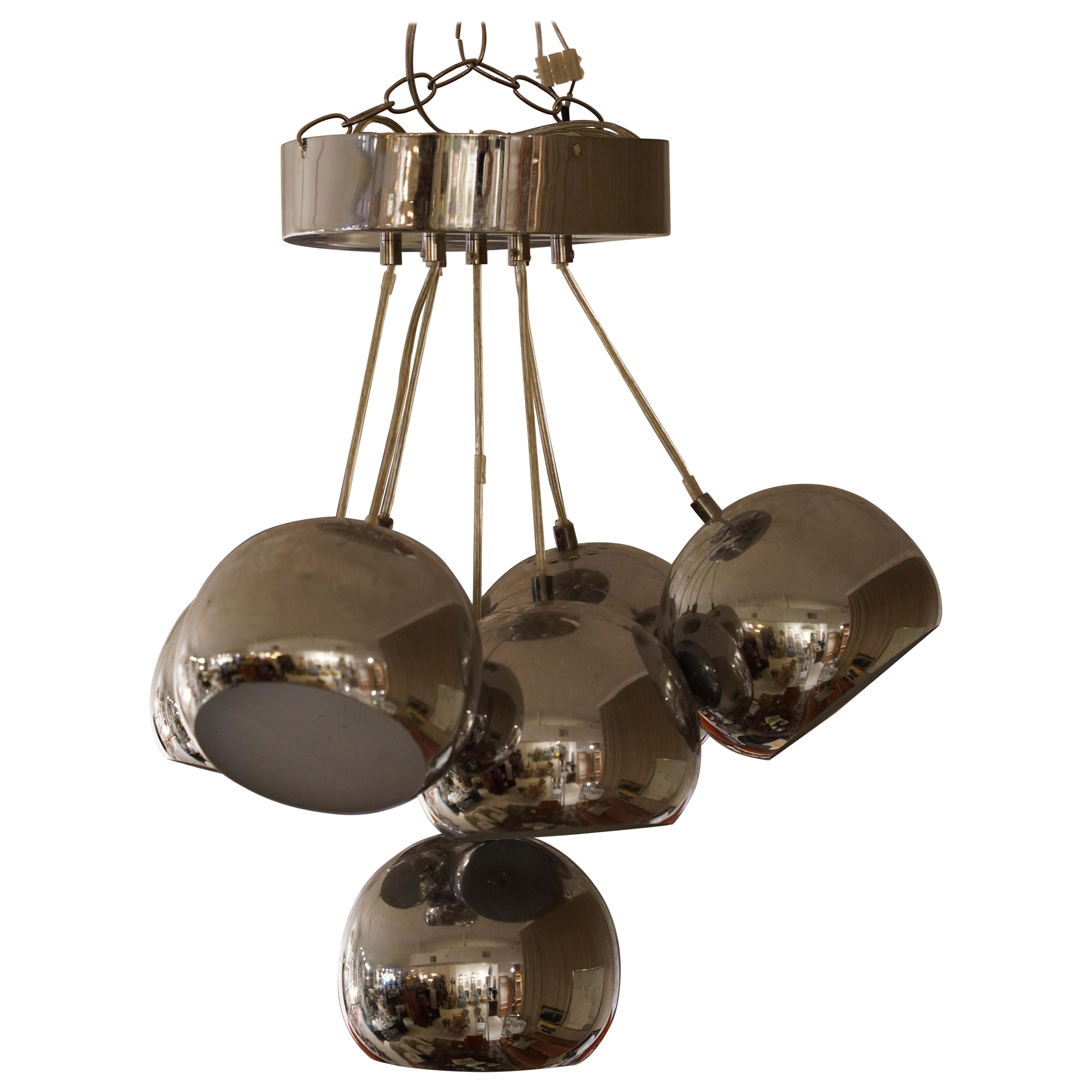 Mid-Century Space Age Bubble Cluster Pendant For Sale