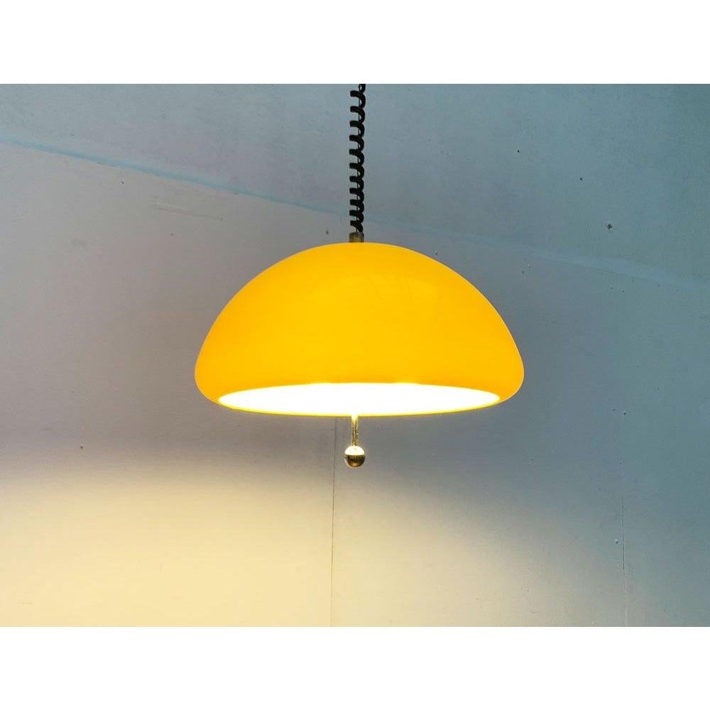 Lampe suspendue Cabras de l'ère spatiale du milieu du siècle dernier par Luigi Massoni pour Guzzini, années 1960 en vente 3