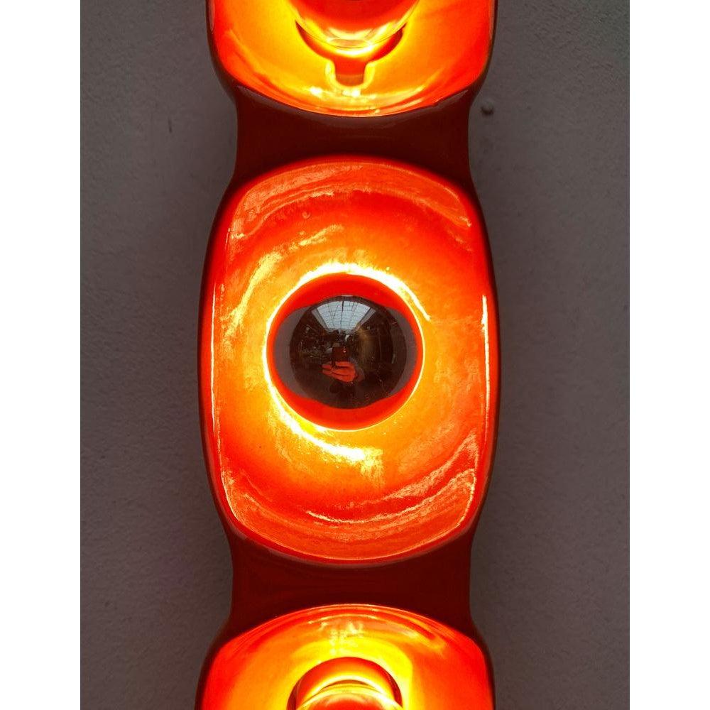 Lampada da parete in ceramica A Space AGE di metà secolo, anni '60 in vendita 1
