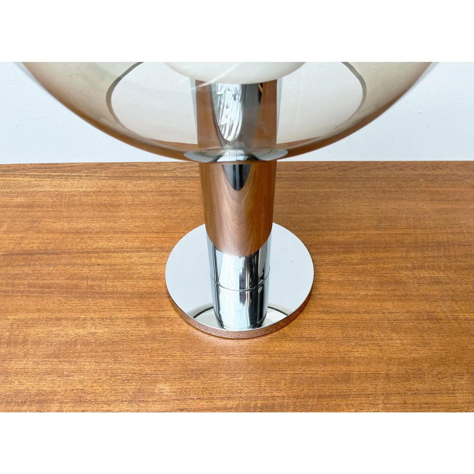 Lampe de table ou lampadaire Space A Space Chrome et verre, années 1960 en vente 3