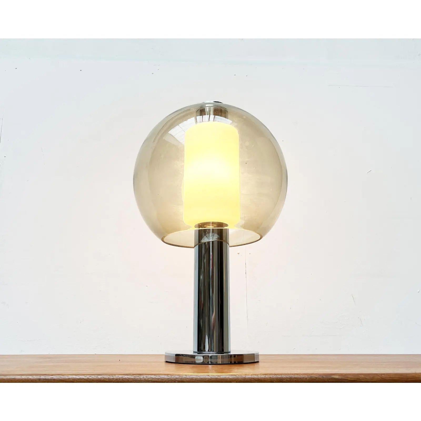 Lampe de table ou lampadaire Space A Space Chrome et verre, années 1960 en vente 4