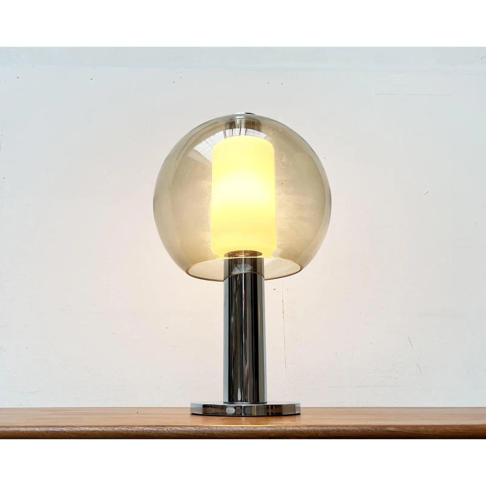 Lampe de table ou lampadaire Space A Space Chrome et verre, années 1960 en vente 5