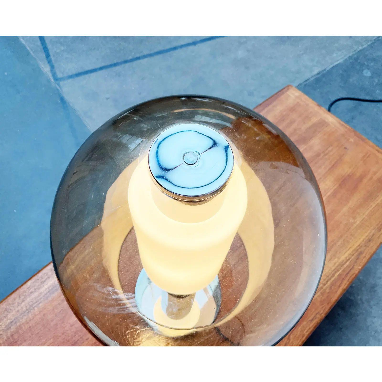 20ième siècle Lampe de table ou lampadaire Space A Space Chrome et verre, années 1960 en vente