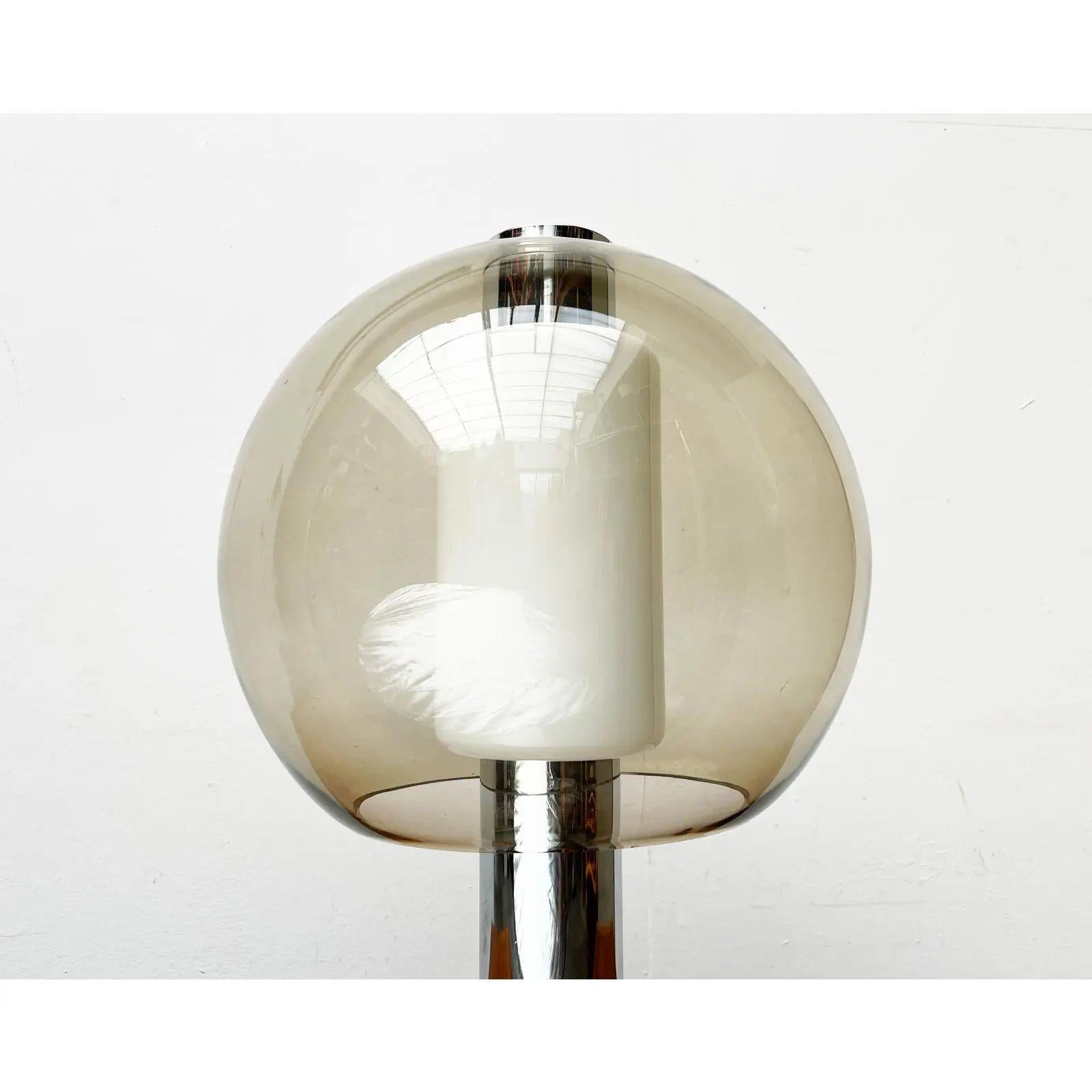 Lampe de table ou lampadaire Space A Space Chrome et verre, années 1960 en vente 2