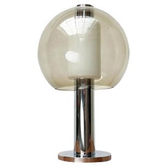 Mid-Century Space Age Chrome and Glass Globe Table or Floor Lamp, 1960s