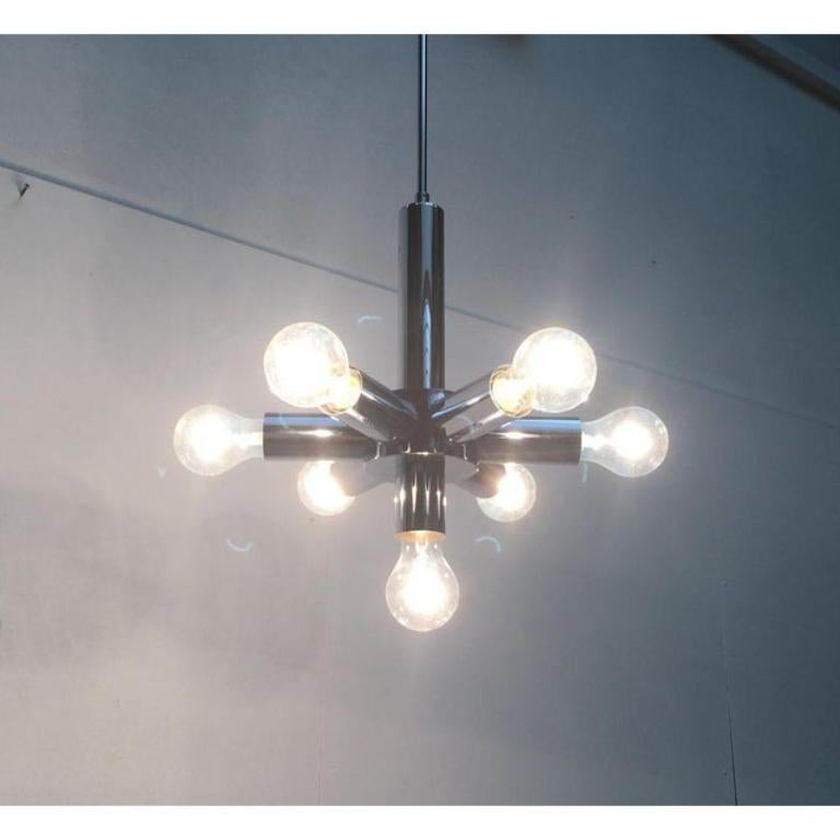 Lampada da soffitto in cromo Space AGE di metà secolo in vendita 4