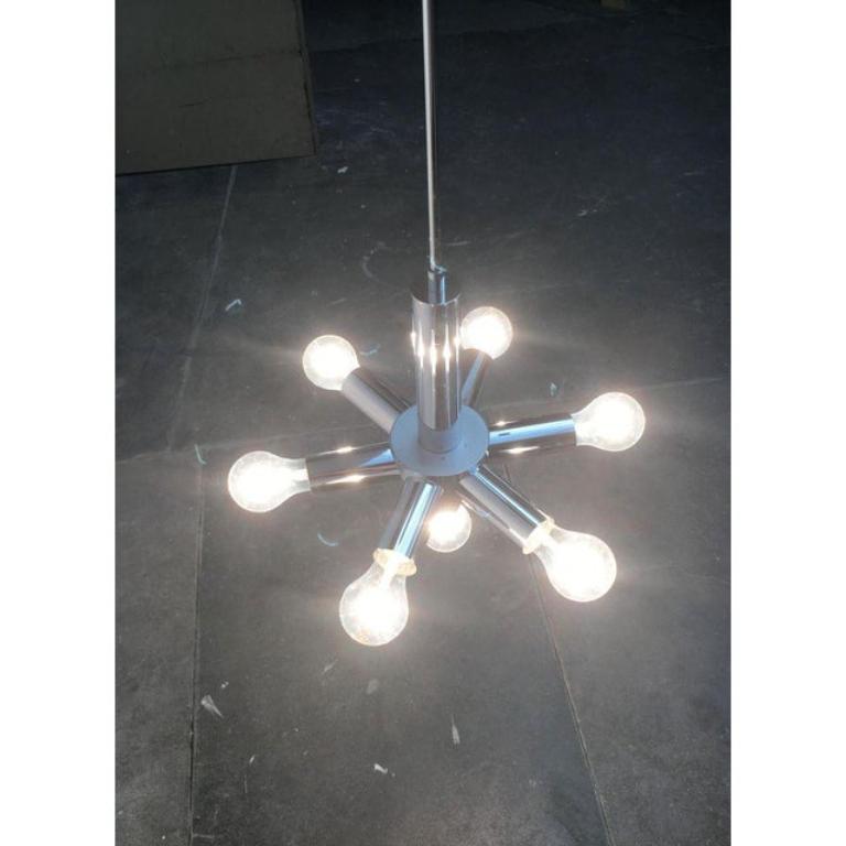 Metallo Lampada da soffitto in cromo Space AGE di metà secolo in vendita
