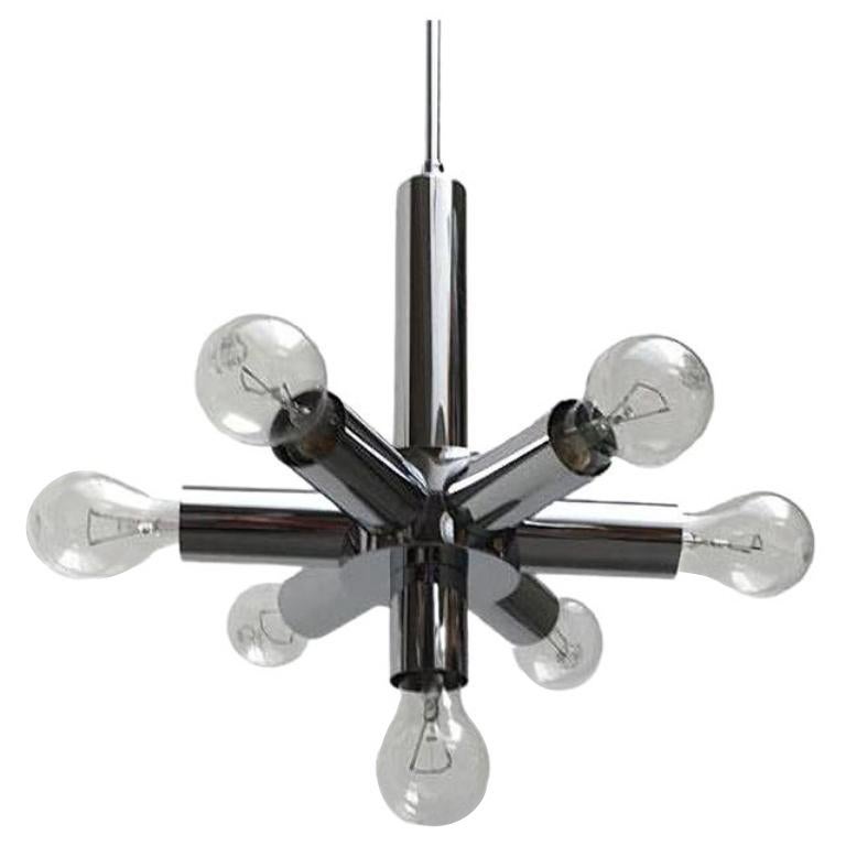 Plafonnier Space and Chrome Mid-Century en vente
