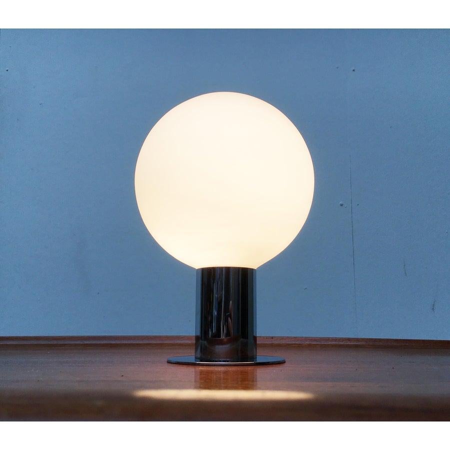 Lampe de table Space and Chrome et verre du milieu du siècle dernier en vente 6