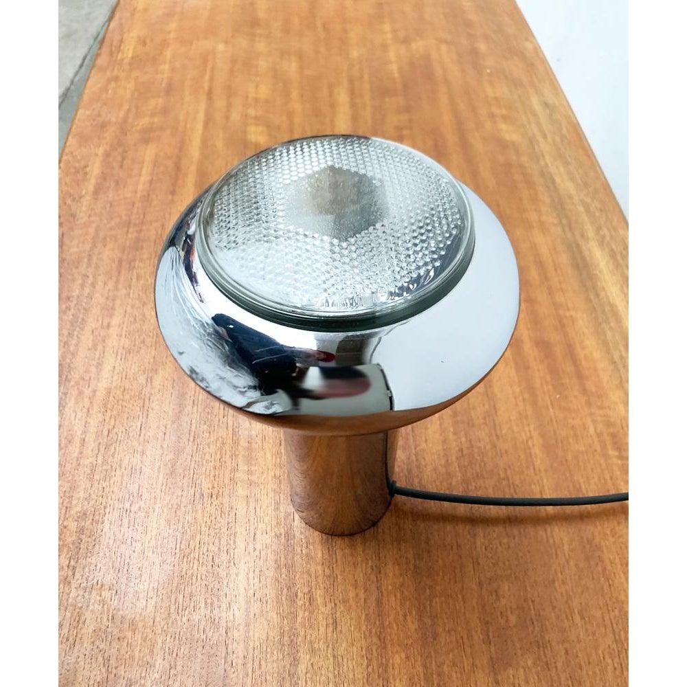 Lámpara de mesa cromada de la era espacial de mediados de siglo, años 60 siglo XX en venta
