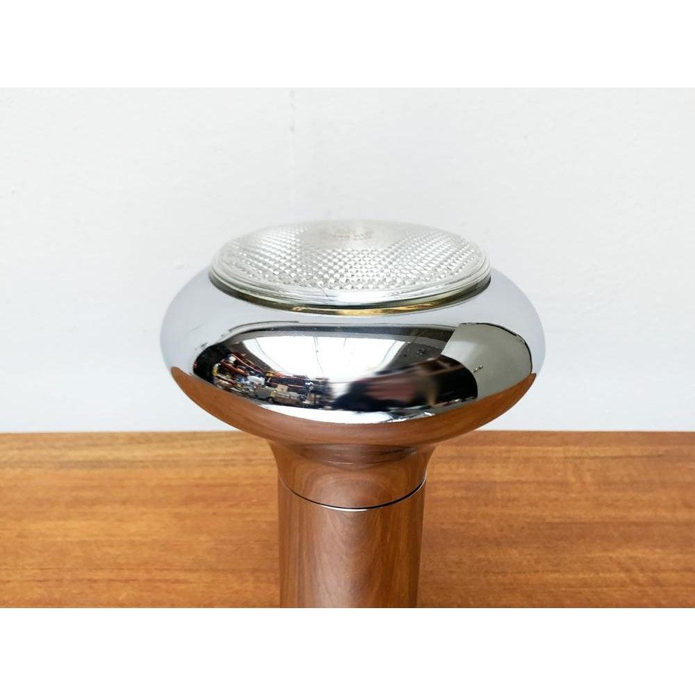 Lámpara de mesa cromada de la era espacial de mediados de siglo, años 60 Metal en venta