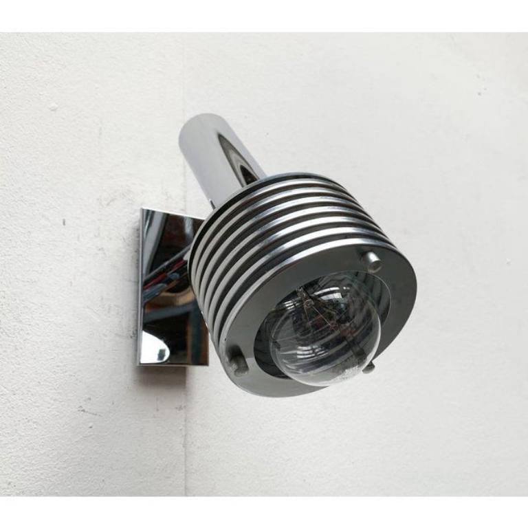 Mid-Century moderno Lampada da parete in cromo Space AGE, 1960 in vendita