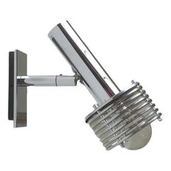Mid-Century Space Age Chrome Wall Lamp, 1960s