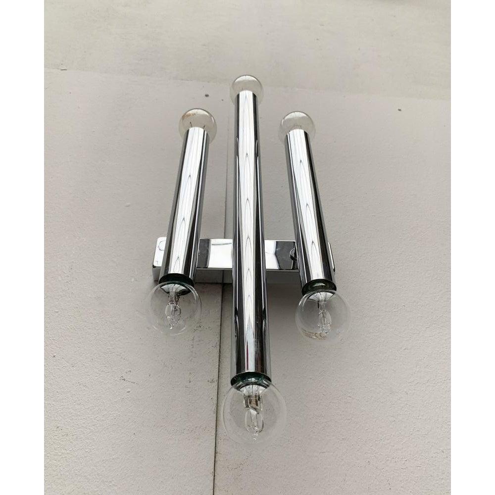 Lampada da parete cromata Space AGE di metà secolo in vendita 4