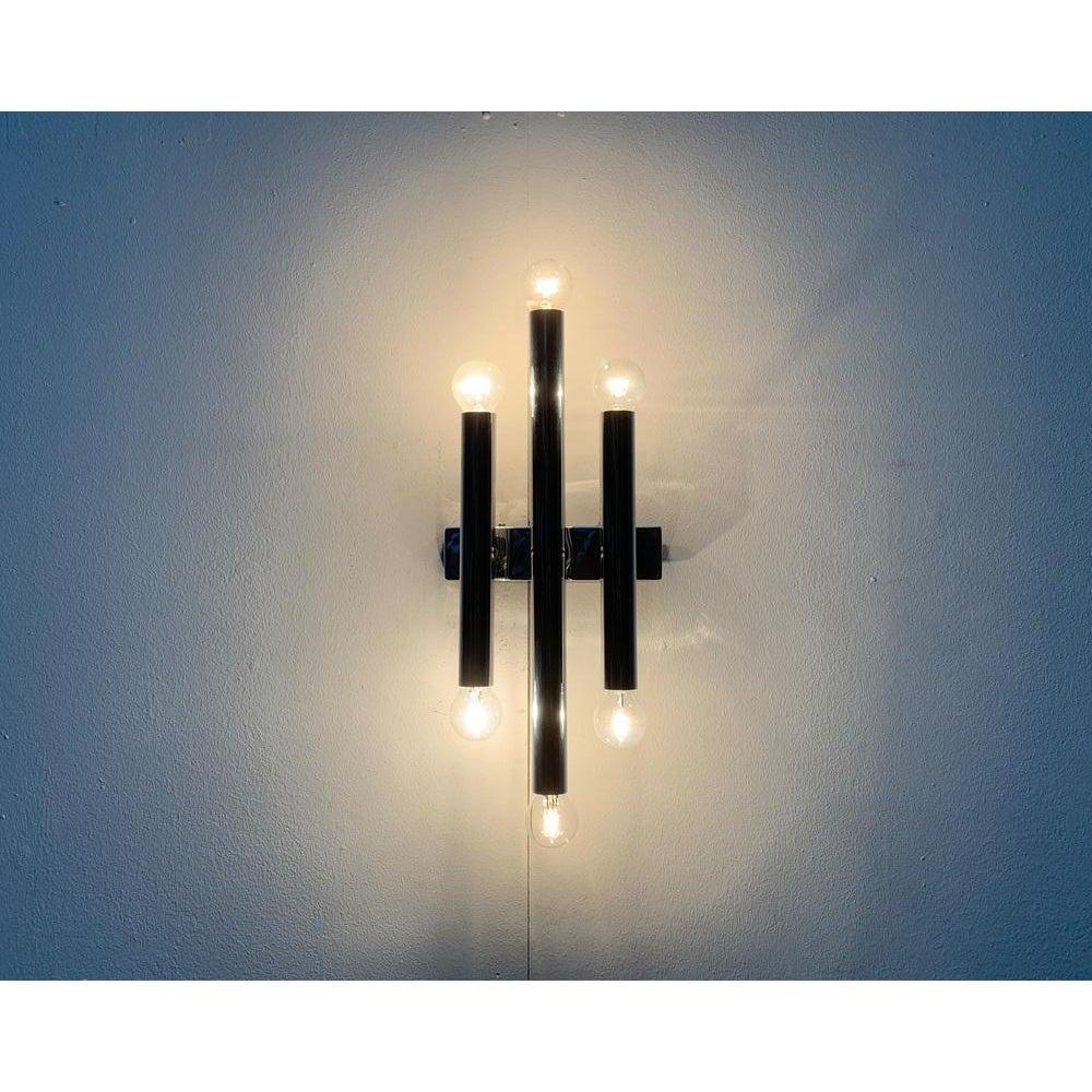 Lampada da parete cromata Space AGE di metà secolo In condizioni ottime in vendita a Hamburg, DE
