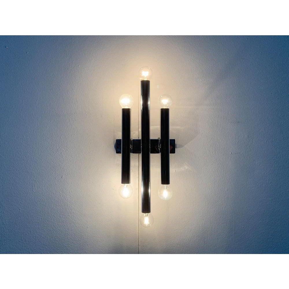 XX secolo Lampada da parete cromata Space AGE di metà secolo in vendita