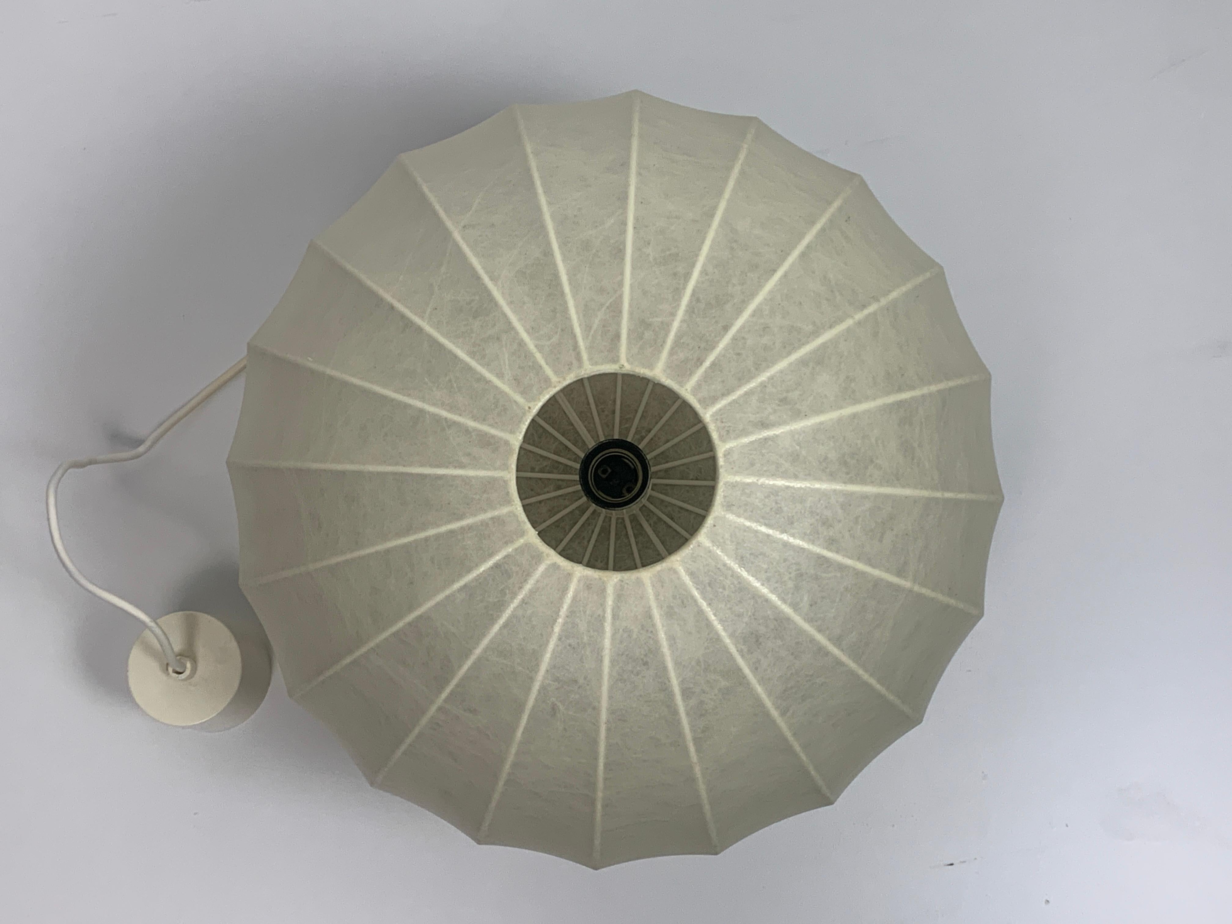 Mid-Century Space Age Cocoon Hanging Pendant Lamp, 1960s 5