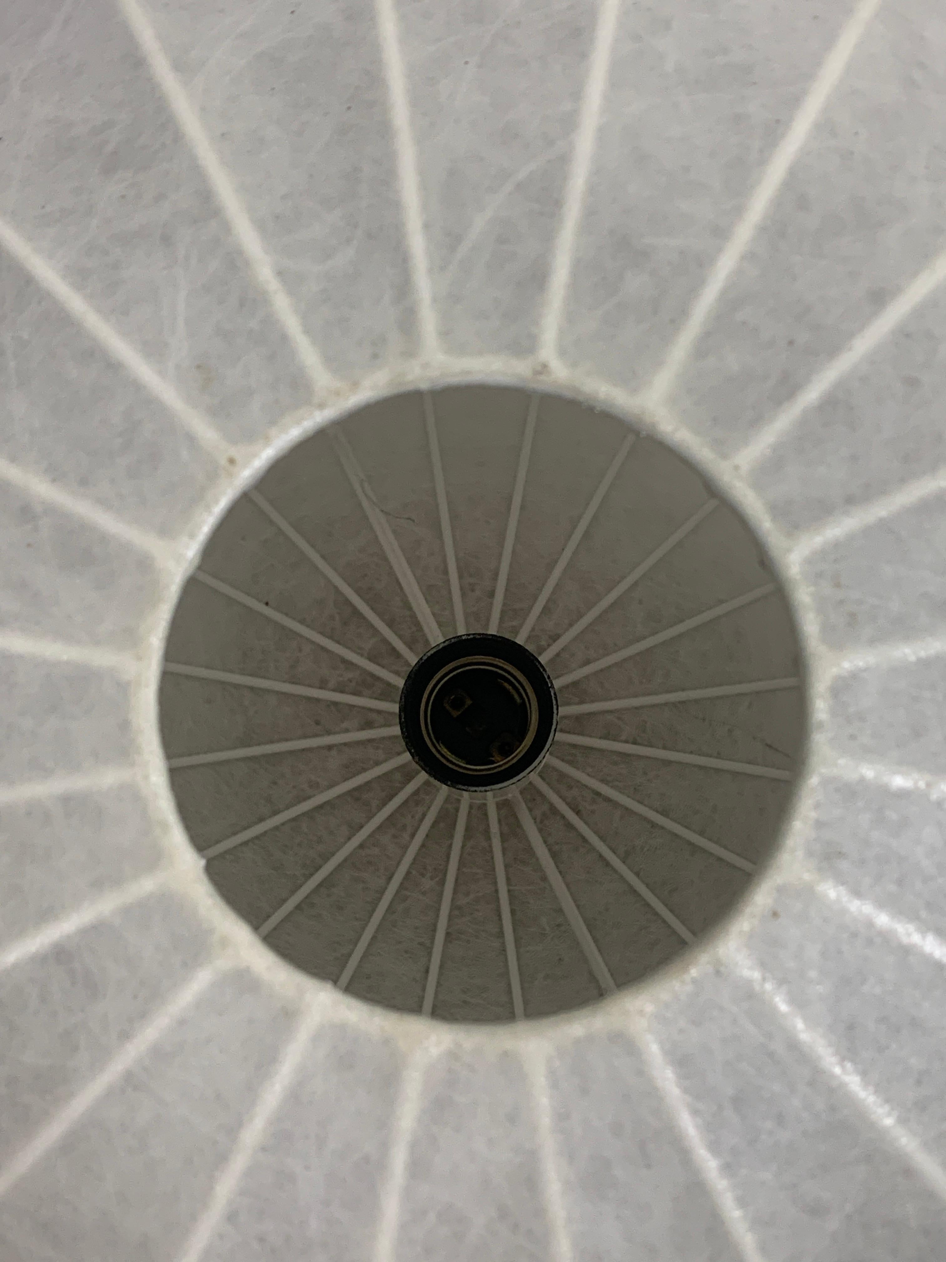 Mid-Century Space Age Cocoon Hanging Pendant Lamp, 1960s 6